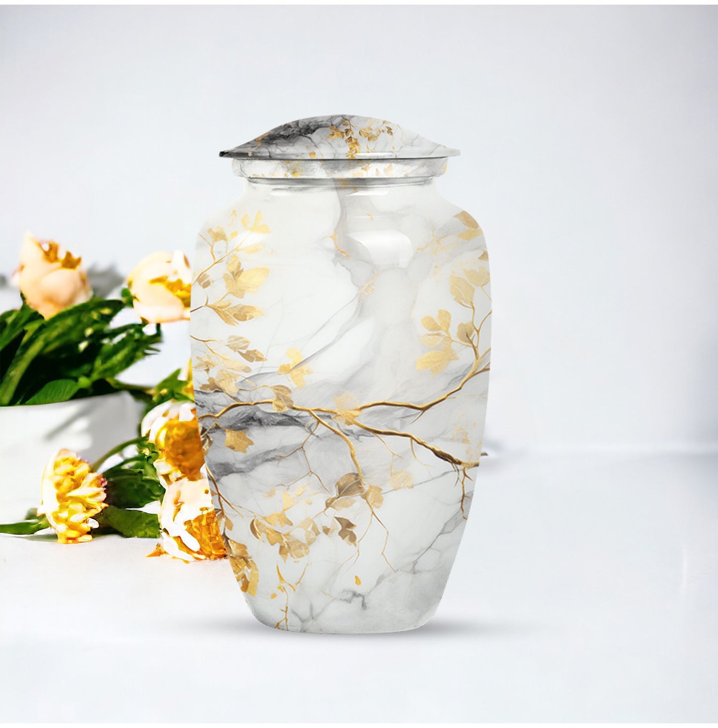 Vibrant Swirl Classic Urn for memorial.