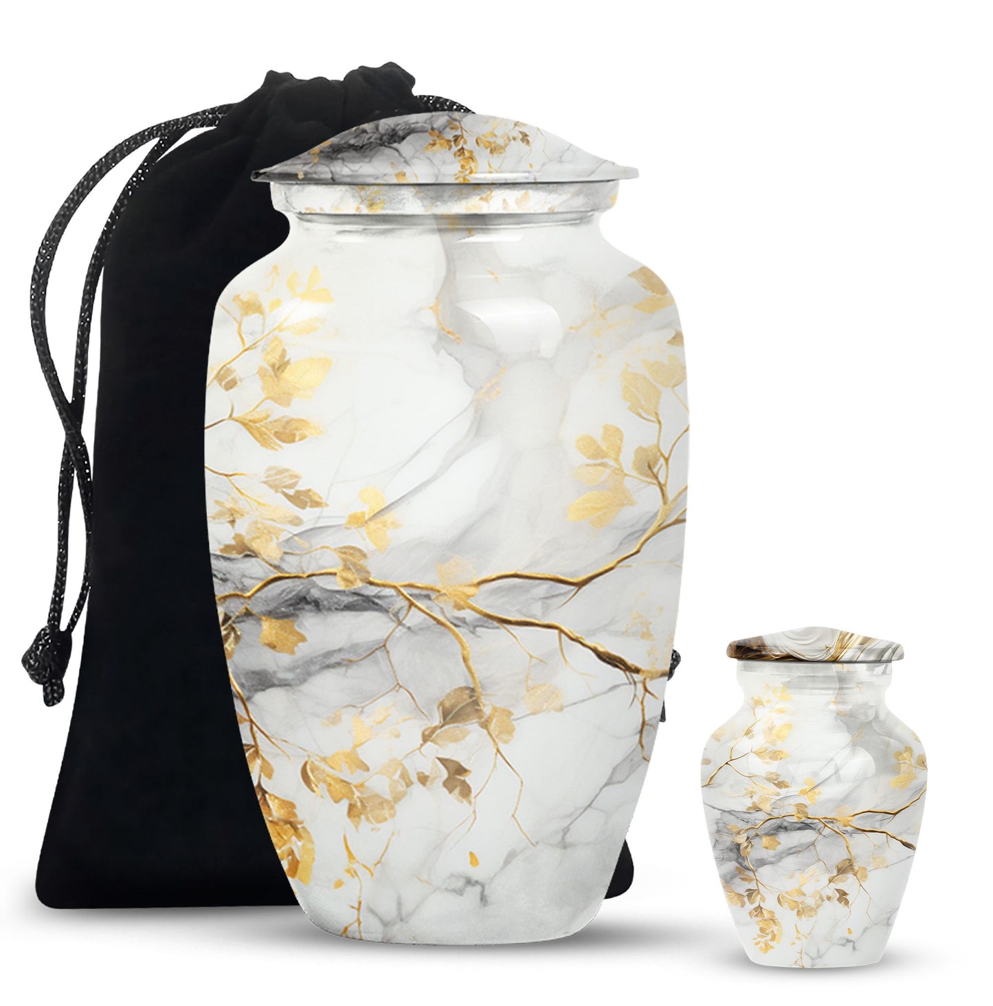 Vibrant Swirl Classic Urn for memorial.