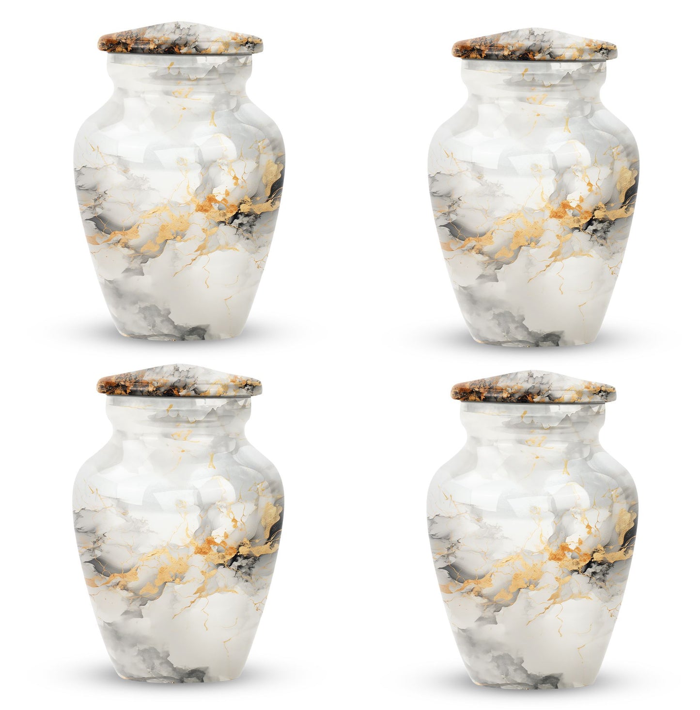 Vibrant Swirl Urn, Classic design for adult male ashes.