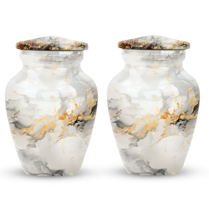 Vibrant Swirl Urn, Classic design for adult male ashes.