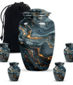 Classic 10-inch Vibrant Swirl Urn for cremation.