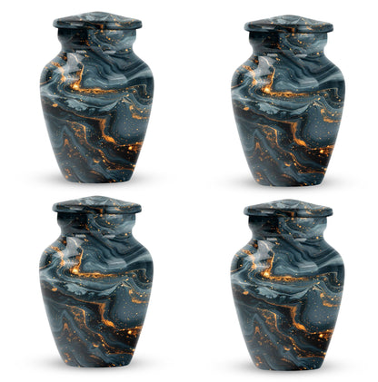 Classic 10-inch Vibrant Swirl Urn for cremation.