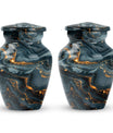 Classic 10-inch Vibrant Swirl Urn for cremation.