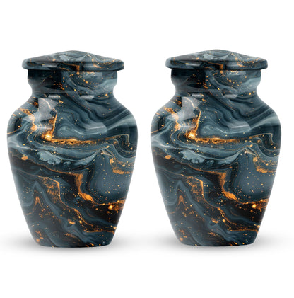 Classic 10-inch Vibrant Swirl Urn for cremation.