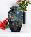 Classic 10-inch Vibrant Swirl Urn for cremation.