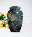 Classic 10-inch Vibrant Swirl Urn for cremation.