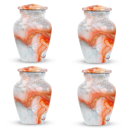 Vibrant Swirl Urn, Memorial Adult Urn for Human Ashes