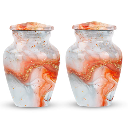 Vibrant Swirl Urn, Memorial Adult Urn for Human Ashes