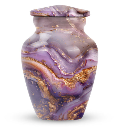 Vibrant Swirl Urn, a 10-inch Classic Design large cremation.