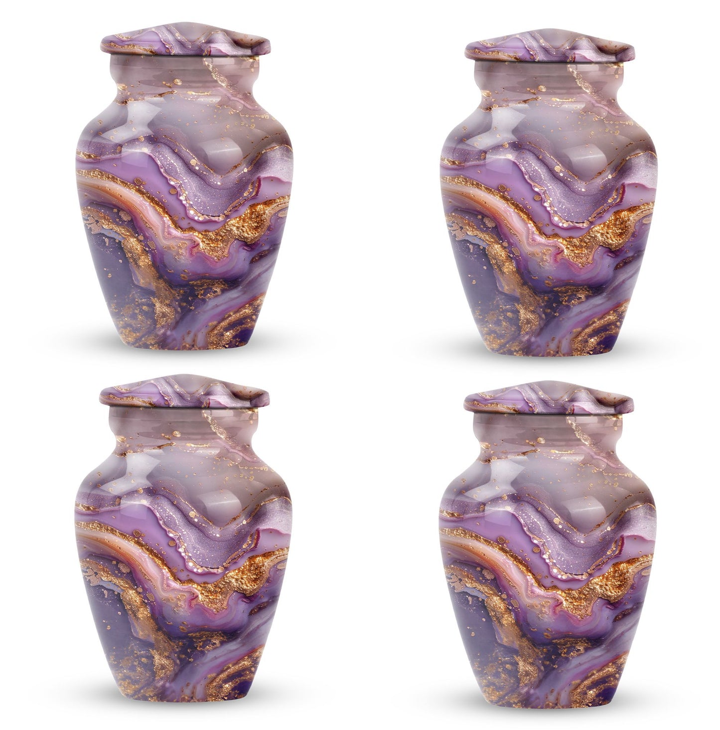 Vibrant Swirl Urn, a 10-inch Classic Design large cremation.