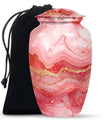 Vibrant Swirl Urn, classic medium-sized cremation urn.