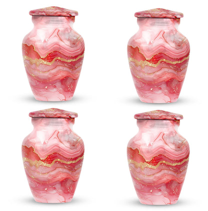 Vibrant Swirl Urn, classic medium-sized cremation urn.