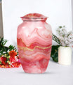 Vibrant Swirl Urn, classic medium-sized cremation urn.