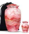 Vibrant Swirl Urn, classic medium-sized cremation urn.