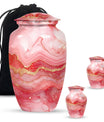 Vibrant Swirl Urn, classic medium-sized cremation urn.
