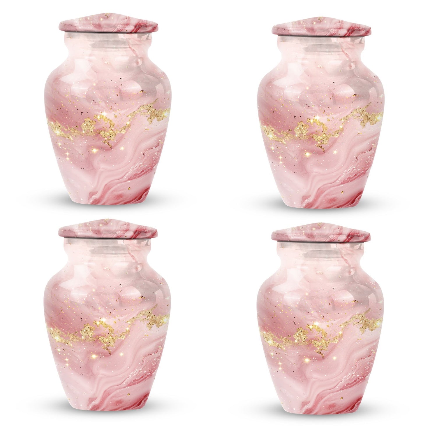 Vibrant Swirl Urn for burial, with personalization.