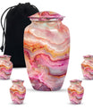 vibrant swirl burial urn with personal engraving option