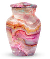 vibrant swirl burial urn with personal engraving option