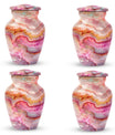 vibrant swirl burial urn with personal engraving option