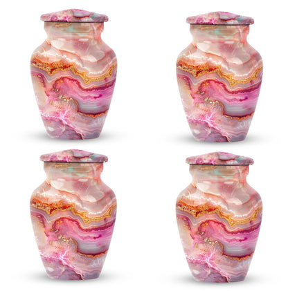vibrant swirl burial urn with personal engraving option