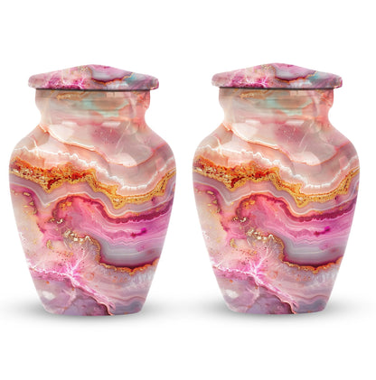 vibrant swirl burial urn with personal engraving option