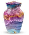 Classic 10-inch Vibrant Swirl Memorial Urn for mom