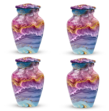 Classic 10-inch Vibrant Swirl Memorial Urn for mom