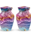 Classic 10-inch Vibrant Swirl Memorial Urn for mom