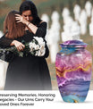 Classic 10-inch Vibrant Swirl Memorial Urn for mom