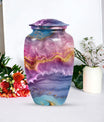 Classic 10-inch Vibrant Swirl Memorial Urn for mom