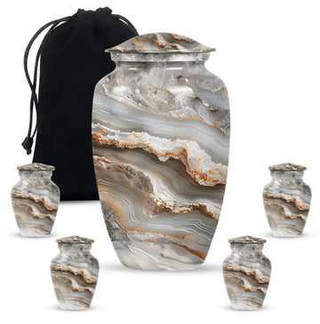 Large Urn with 4 Small Urn