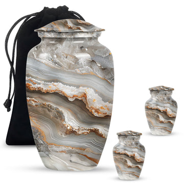 Large Urn with 2 Mini Urn