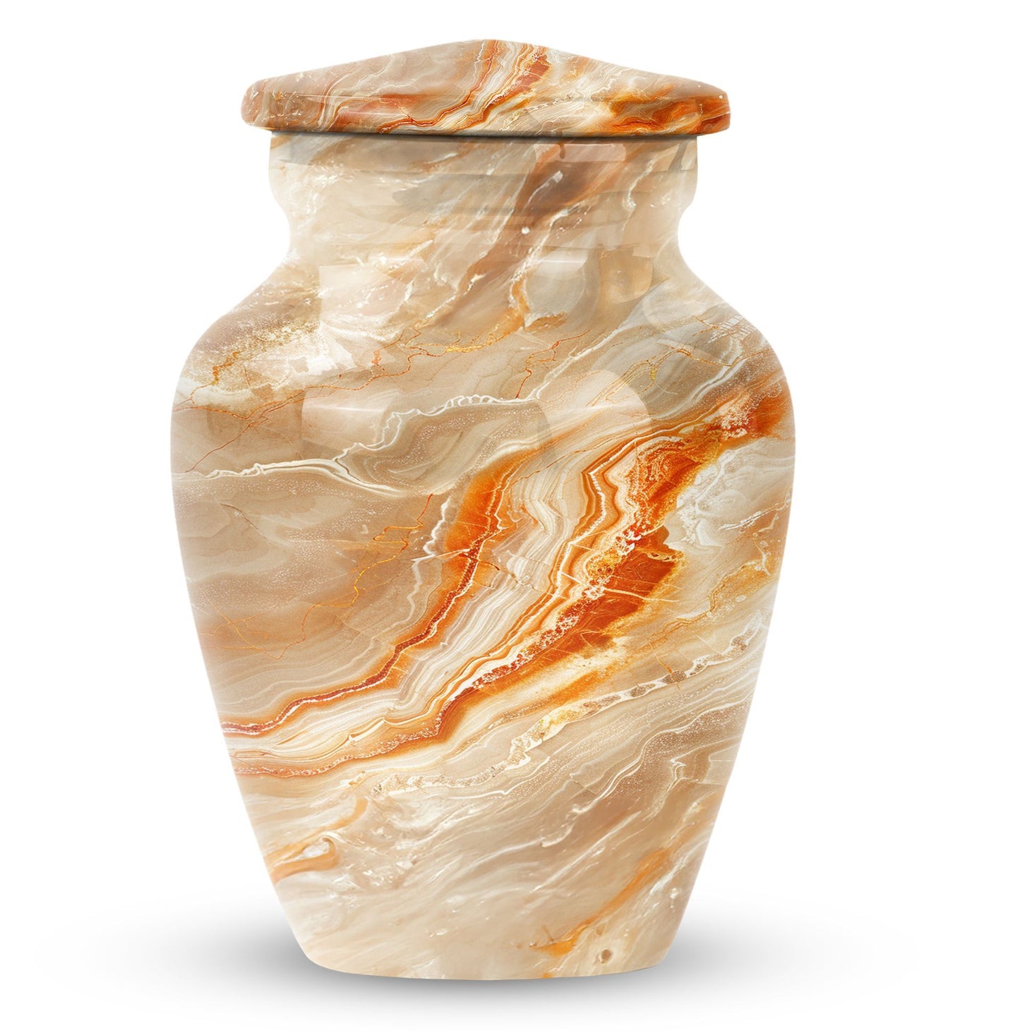 Vibrant Swirl Urn burial urn with Abstract Design