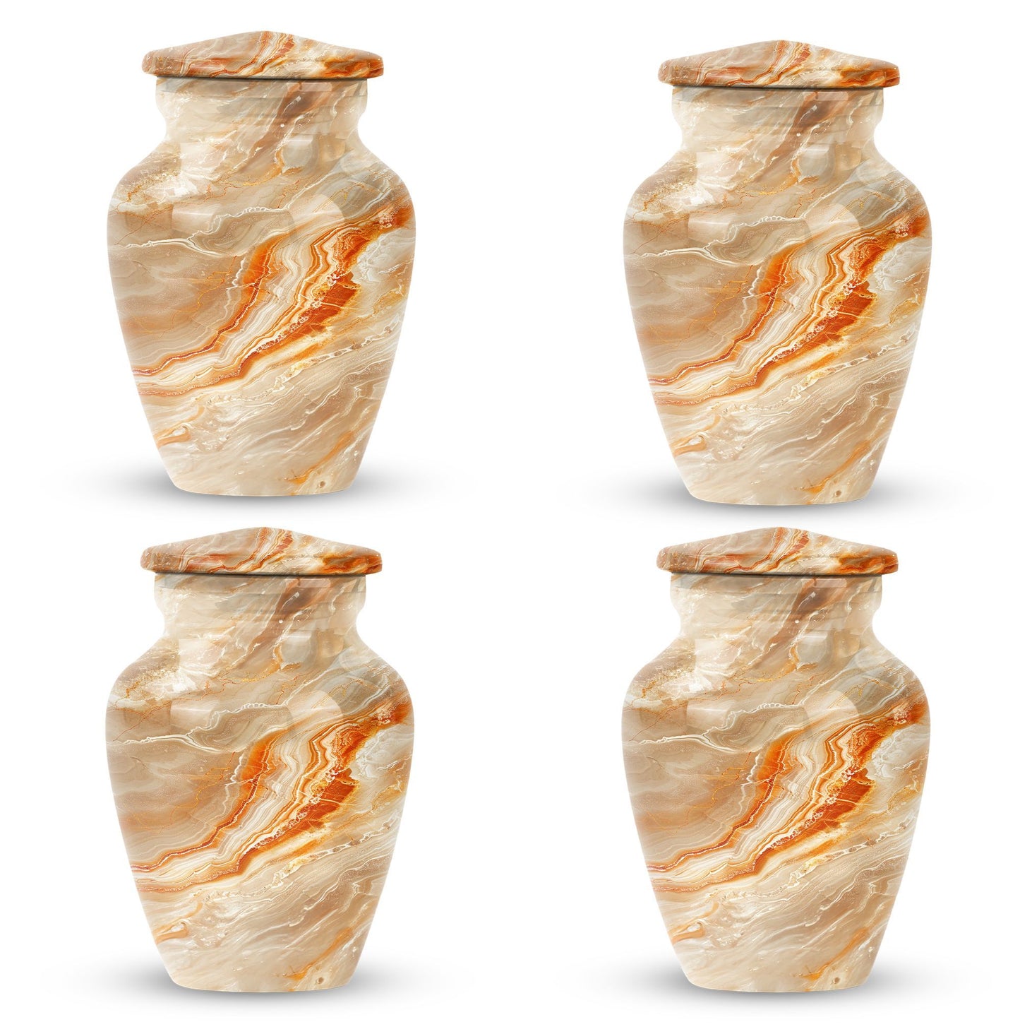 Vibrant Swirl Urn burial urn with Abstract Design