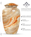 Vibrant Swirl Urn burial urn with Abstract Design