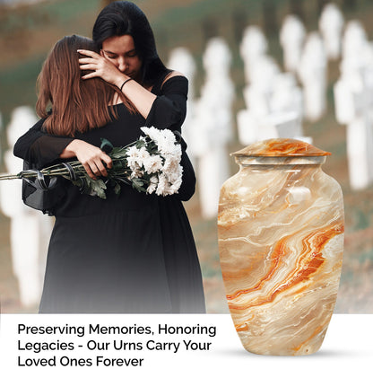 Vibrant Swirl Urn burial urn with Abstract Design