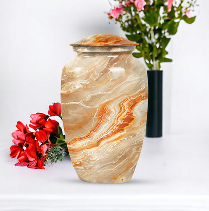 Vibrant Swirl Urn burial urn with Abstract Design
