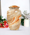 Vibrant Swirl Urn burial urn with Abstract Design
