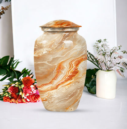Vibrant Swirl Urn burial urn with Abstract Design