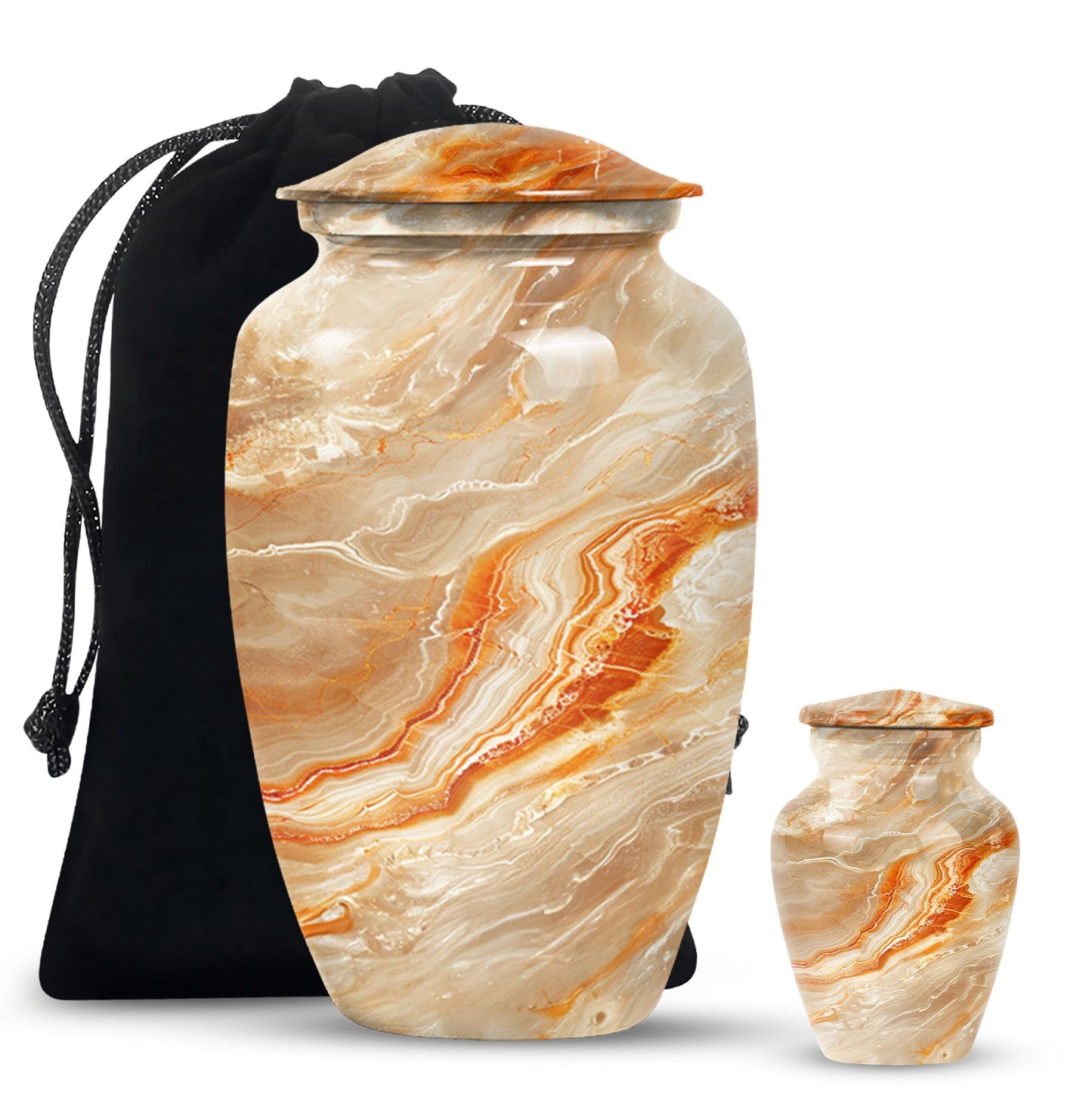 Vibrant Swirl Urn burial urn with Abstract Design