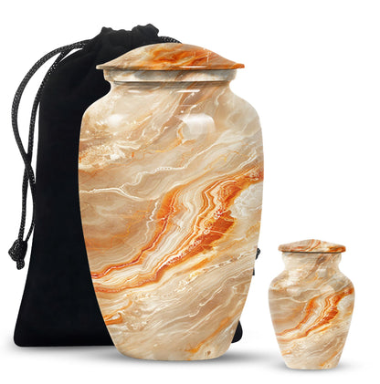 Vibrant Swirl Urn burial urn with Abstract Design
