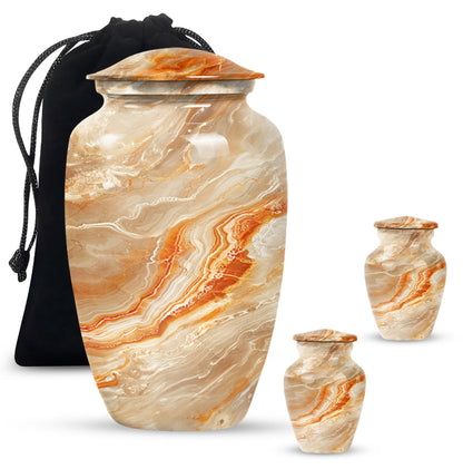 Vibrant Swirl Urn burial urn with Abstract Design