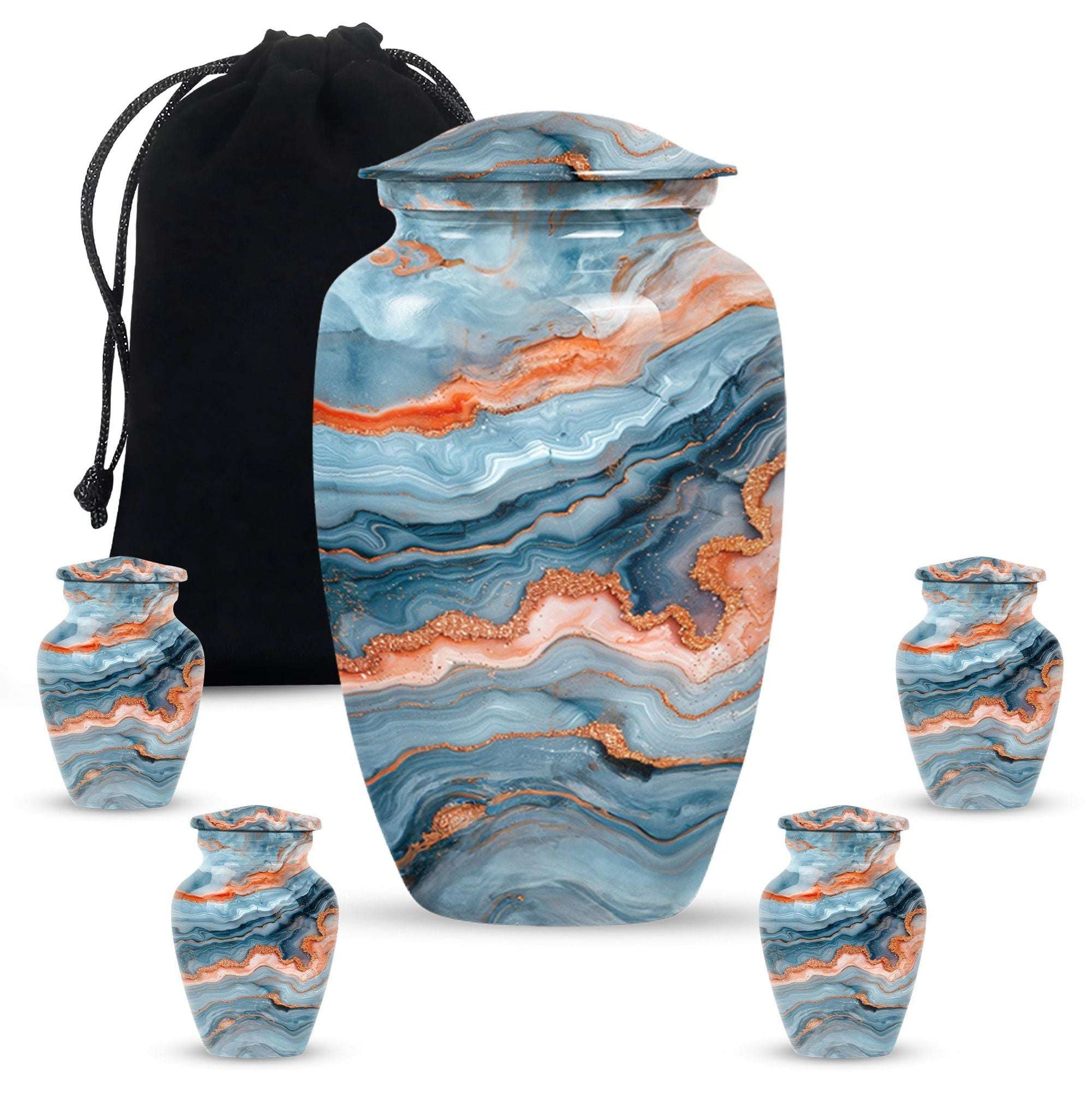 classic large urn for burial ashes, with personalization.