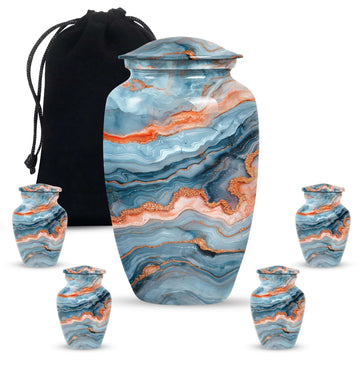 Large Urn with 4 Small Urn