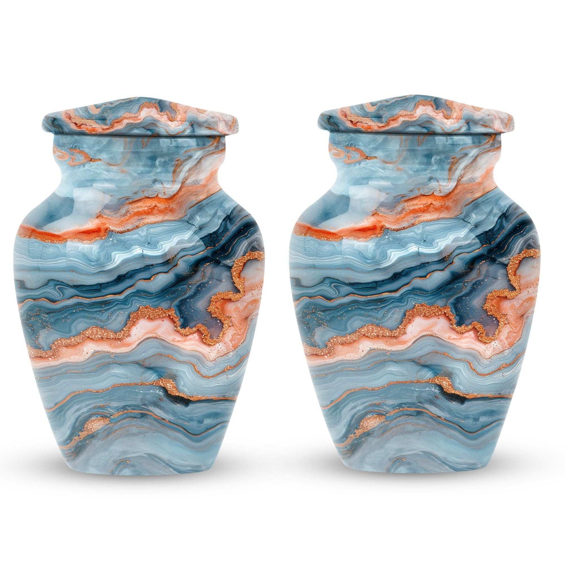 classic large urn for burial ashes, with personalization.