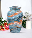 classic large urn for burial ashes, with personalization.
