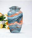 classic large urn for burial ashes, with personalization.