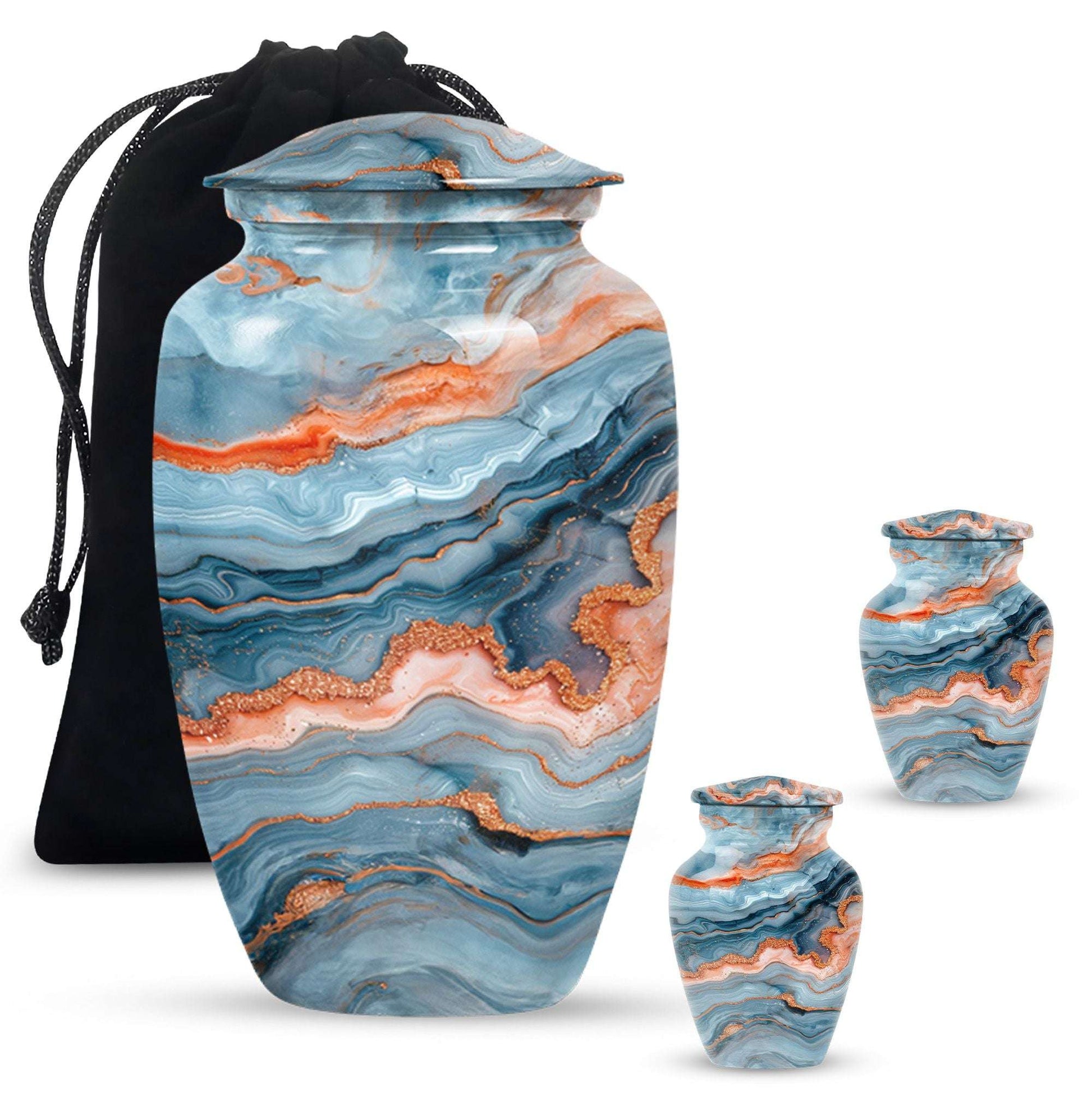 classic large urn for burial ashes, with personalization.