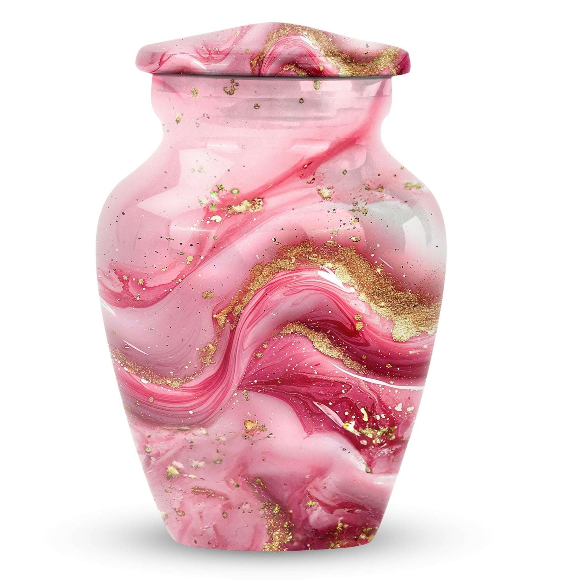 10-inch abstract designed classic cremation large urn