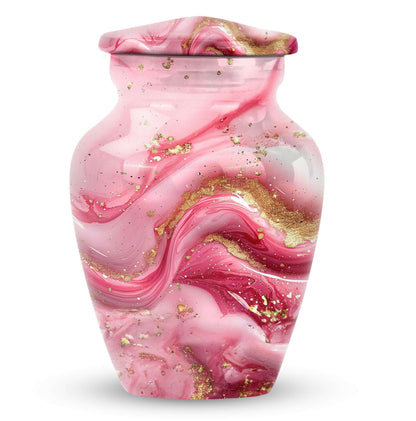 10-inch abstract designed classic cremation large urn